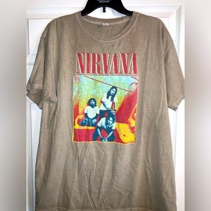 Women’s Large Graphic Nirvana Tee